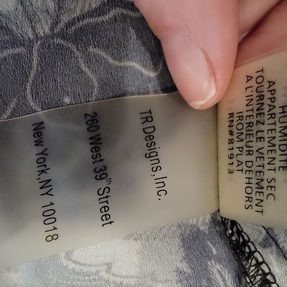 Plenty By Tracy Reese black & White Long Sleeve Blouse top Sz XSMALL - Picture 10 of 10